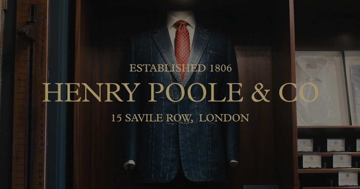 HENRY POOLE】（94AB4）DELFINO セットアップ スーツ